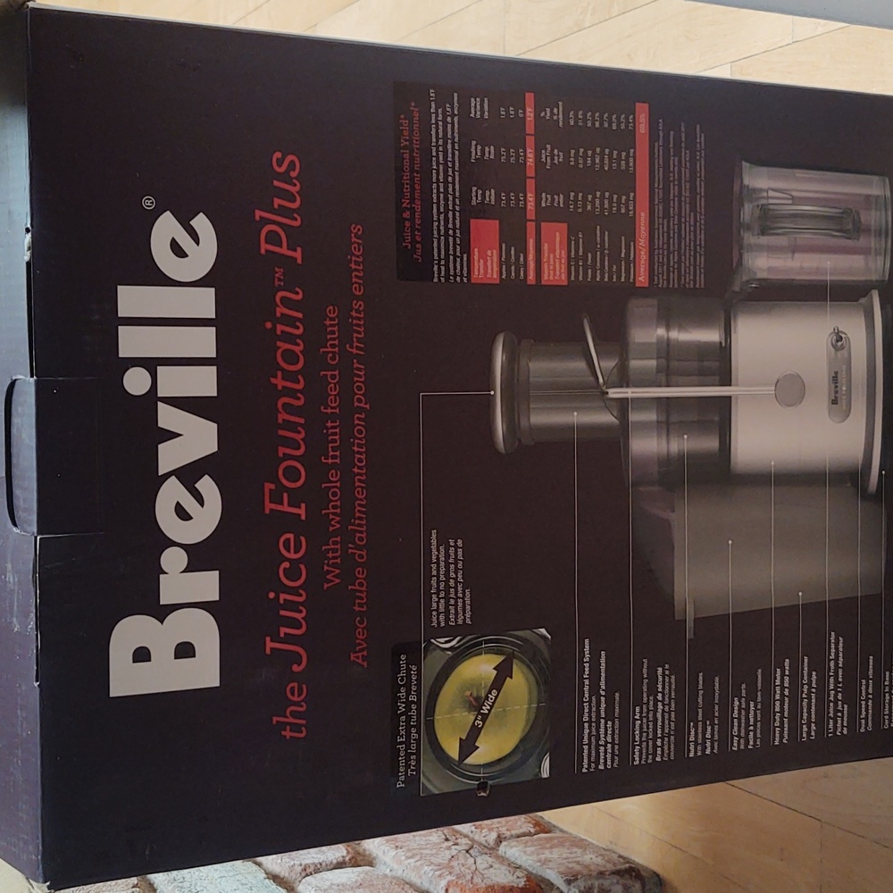 Breville The Juice Fountain Plus New in box  JE98XL